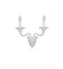 Malibu Double Arm Wall Light With Frosted White Glass Modern Decorative Wall Lamp For Bedroom, Living Room & Hallway (E14 Bulb Compatible)
