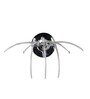 Malibu Ultra Modern Crystal Wall Light With Clear Glass Elements & Chrome Body Designer Wall Lamp For Bedroom, Living Room & Interiors