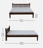 Malini Sheesham Wood King Size Bed In Provincial Teak Finish