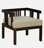 Malmaison Sheesham Wood 1 Seater Sofa In Walnut Finish