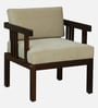 Malmaison Sheesham Wood 1 Seater Sofa In Walnut Finish