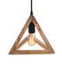 Malmo Beige Wood Hanging Light