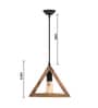 Malmo Beige Wood Hanging Light