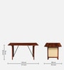 Malmo Sheesham Wood 6 Seater Dining Table in Honey Oak Finish Malmo Sheesham Wood 6 Seater Dining Table in Honey Oak Finish