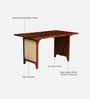 Malmo Sheesham Wood 6 Seater Dining Table in Honey Oak Finish Malmo Sheesham Wood 6 Seater Dining Table in Honey Oak Finish