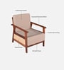 Malmo Sheesham Wood 1 Seater Sofa In Honey Oak Finish Malmo Sheesham Wood 1 Seater Sofa In Honey Oak Finish