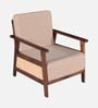 Malmo Sheesham Wood 1 Seater Sofa In Provincial Teak Finish Malmo Sheesham Wood 1 Seater Sofa In Provincial Teak Finish