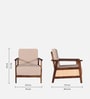 Malmo Sheesham Wood 1 Seater Sofa In Provincial Teak Finish Malmo Sheesham Wood 1 Seater Sofa In Provincial Teak Finish