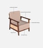 Malmo Sheesham Wood 1 Seater Sofa In Provincial Teak Finish Malmo Sheesham Wood 1 Seater Sofa In Provincial Teak Finish
