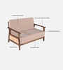 Malmo Sheesham Wood 2 Seater Sofa In Provincial Teak Finish Malmo Sheesham Wood 2 Seater Sofa In Provincial Teak Finish