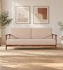 Malmo Sheesham Wood 3 Seater Sofa In Honey Oak Finish Malmo Sheesham Wood 3 Seater Sofa In Honey Oak Finish