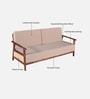 Malmo Sheesham Wood 3 Seater Sofa In Honey Oak Finish Malmo Sheesham Wood 3 Seater Sofa In Honey Oak Finish