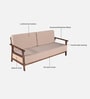Malmo Sheesham Wood 3 Seater Sofa In Provincial Teak Finish Malmo Sheesham Wood 3 Seater Sofa In Provincial Teak Finish