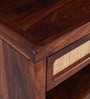 Malmo Sheesham Wood Bedside Table In Honey Oak Finish