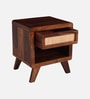 Malmo Sheesham Wood Bedside Table In Honey Oak Finish
