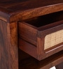 Malmo Sheesham Wood Bedside Table In Honey Oak Finish
