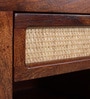 Malmo Sheesham Wood Bedside Table In Honey Oak Finish
