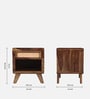 Malmo Sheesham Wood Bedside Table In Provential Teak Finish