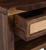 Malmo Sheesham Wood Bedside Table In Provential Teak Finish
