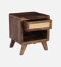 Malmo Sheesham Wood Bedside Table In Provential Teak Finish