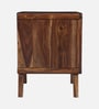 Malmo Sheesham Wood Bedside Table In Provential Teak Finish