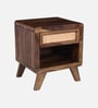 Malmo Sheesham Wood Bedside Table In Provential Teak Finish