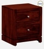 Malmo Sheesham Wood Bedside Table In Scratch Resistant Honey Oak Finish With Drawers