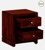 Malmo Sheesham Wood Bedside Table In Scratch Resistant Honey Oak Finish With Drawers