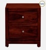 Malmo Sheesham Wood Bedside Table In Scratch Resistant Honey Oak Finish With Drawers