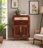 Malmo Sheesham Wood Cabinet In Honey Oak  Finish