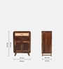 Malmo Sheesham Wood Cabinet In Provential Teak Finish