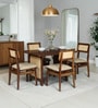 Malmo Sheesham Wood 4 Seater Dining Set in Provincial Teak Finish Malmo Sheesham Wood 4 Seater Dining Set in Provincial Teak Finish
