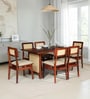 Malmo Sheesham Wood 6 Seater Dining Set in Honey Oak Finish Malmo Sheesham Wood 6 Seater Dining Set in Honey Oak Finish