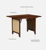 Malmo Sheesham Wood 4 Seater Dining Table in Provincial Teak Finish Malmo Sheesham Wood 4 Seater Dining Table in Provincial Teak Finish