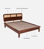 Malmo Sheesham Wood King Size Platform Bed  In Provential Teak Finish