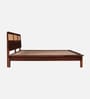 Malmo Sheesham Wood Queen Size Platform Bed  In Honey Oak Finish