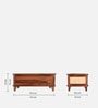 Malmo Sheesham Wood Trunk In Honey Oak  Finish