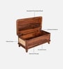 Malmo Sheesham Wood Trunk In Honey Oak  Finish