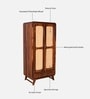 Malmo Sheesham Wood Wardrobe In Honey Oak Finish