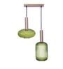 Maloto Glass & Metal 2-Light Ceiling Pendant (Frosted White)