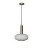 Maloto Glass & Metal Ceiling Pendant (Frosted White)
