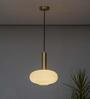 Maloto Glass & Metal Ceiling Pendant (Frosted White)