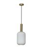 Maloto Glass & Metal Ceiling Pendant (Frosted White)