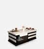 Malta Coffee Table in Dark Wenge & White PU Finish