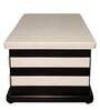 Malta Coffee Table in Dark Wenge & White PU Finish