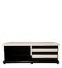Malta Coffee Table in Dark Wenge & White PU Finish