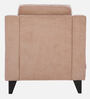 Malta Fabric 1 Seater Sofa In Brown Colour