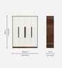 Maltein 4 Door Wardrobe In Brown Maple Finish