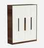 Maltein 4 Door Wardrobe In Brown Maple Finish