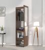 Mamen Movable Dressing Unit with Mirror in Cappucino Finish